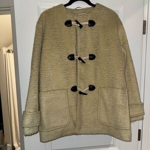 Oversized Duffle Teddy Coat